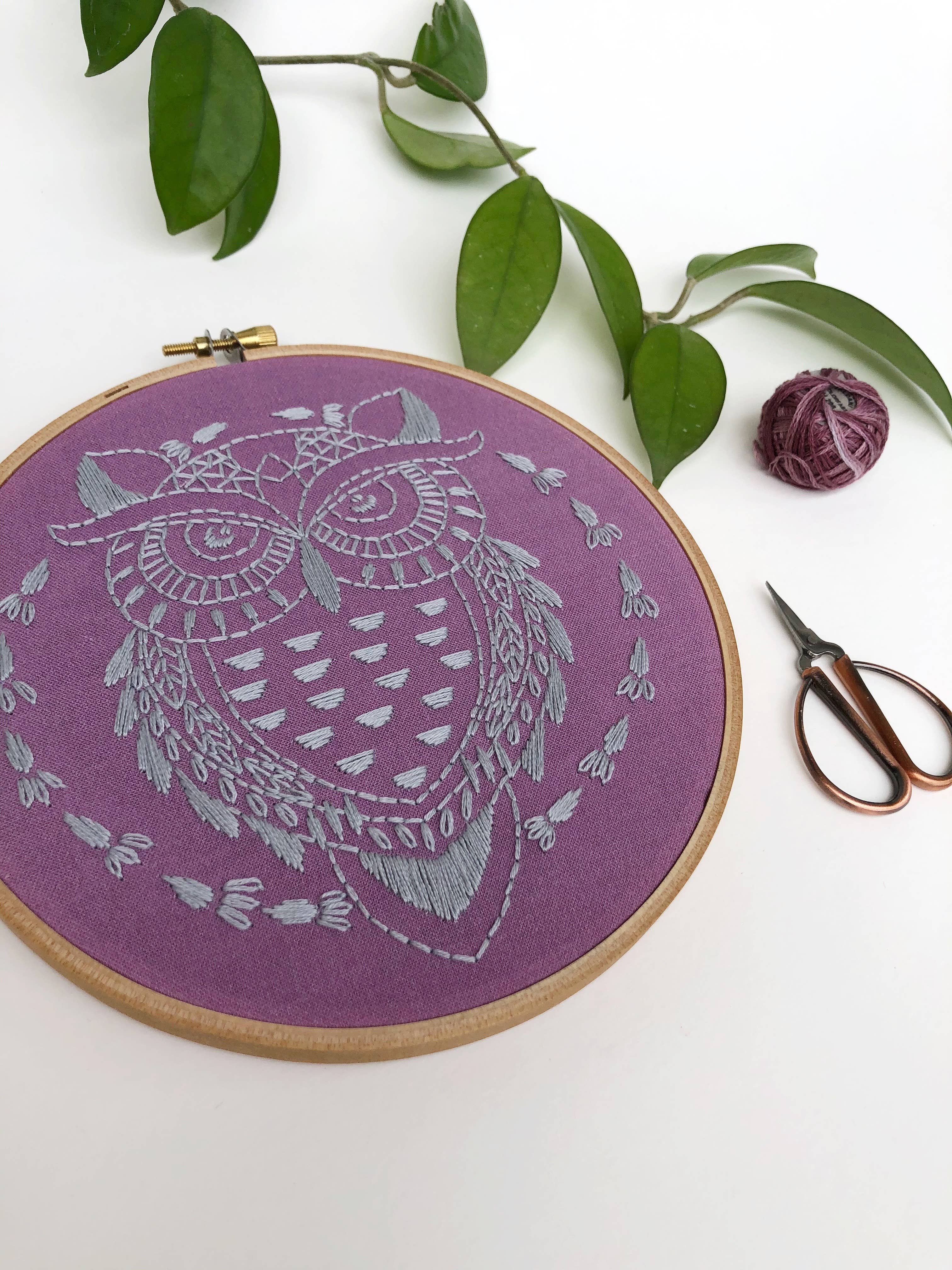 Rikrack - Wholesale Embroidery/Cross Stitch Supplies - Owl Embroidery Kit2