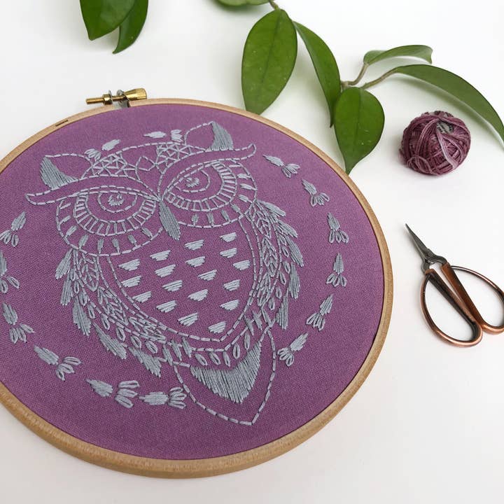 Rikrack - Wholesale Embroidery/Cross Stitch Supplies - Owl Embroidery Kit2