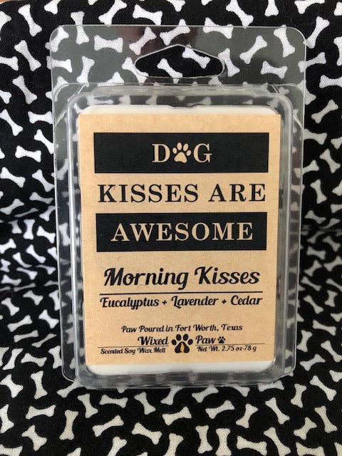 Dog Kisses Infused With Morning Kisses for wholesale by Wixed Paw Candle Company LLC.