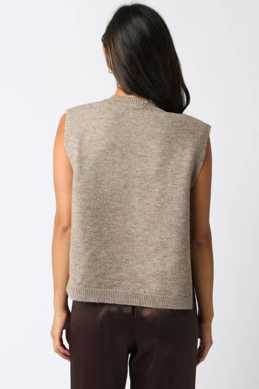Olivaceous - Wholesale Sweater Vest - Women's - Kristin Knit Vest6