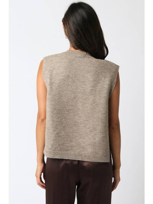 Olivaceous - Wholesale Sweater Vest - Women's - Kristin Knit Vest6