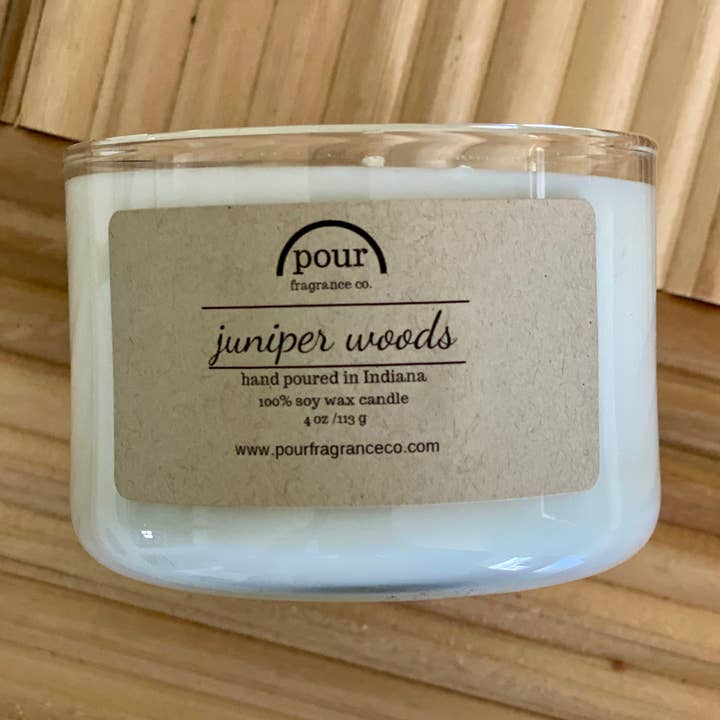 Juniper Woods 4 oz for wholesale by Pour Fragrance Co.