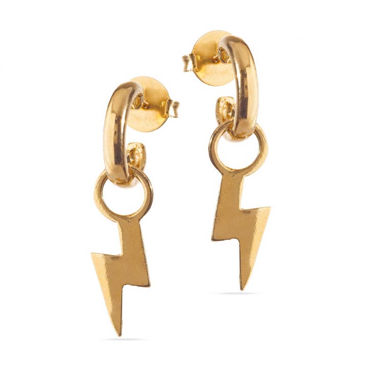 Forever Dazzle Lightning Bolt Earrings for wholesale by Loffie Jewelry