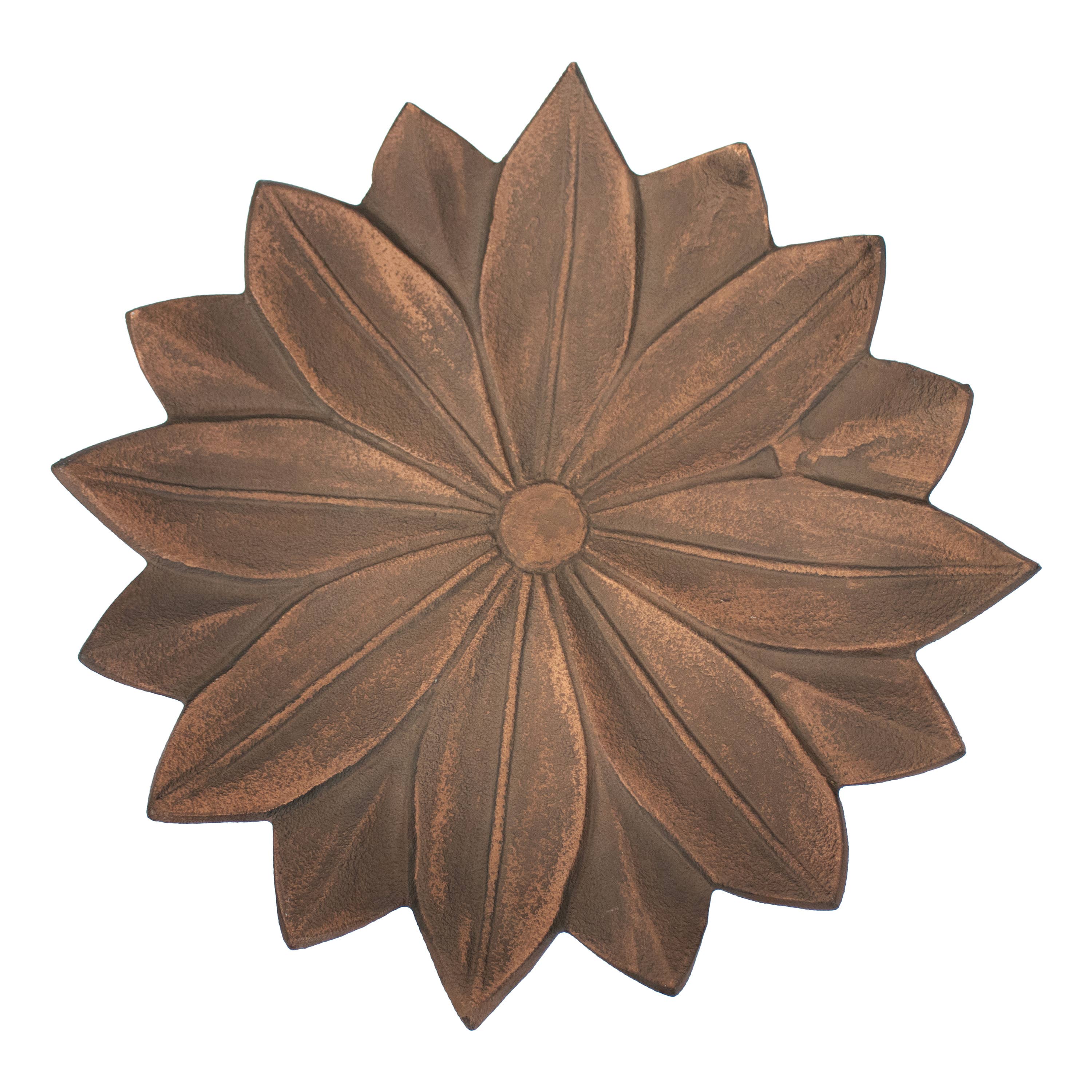 Sunnydaze Decor - Wholesale Bird Bath - Garden Lotus Metal Bird Bath - Copper Patina - 16.5-Inch6