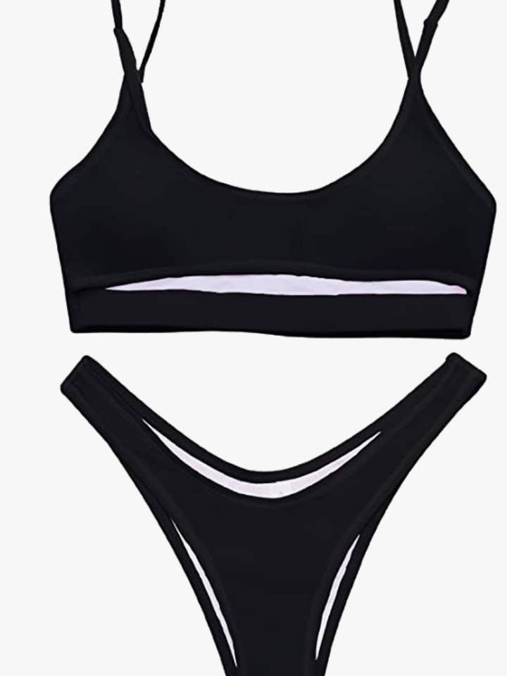 Cancun Bikini-set in zwart voor wholesale door Copacabana Beachwear