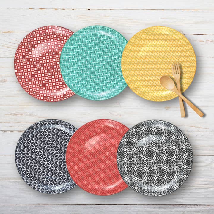 Color Festival 10.5" Dinner Plate (set of 6) for wholesale by Gourmet Edge