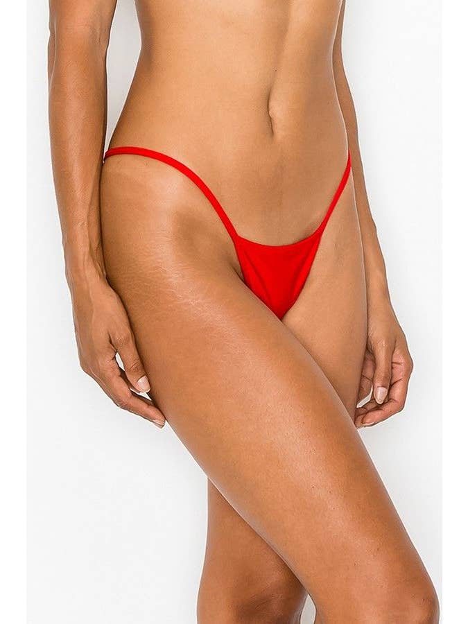 Lingerie Mart - Wholesale Underwear - Women's - Killer Legs Lady's Premium G-String Thong UWPG002-RED5