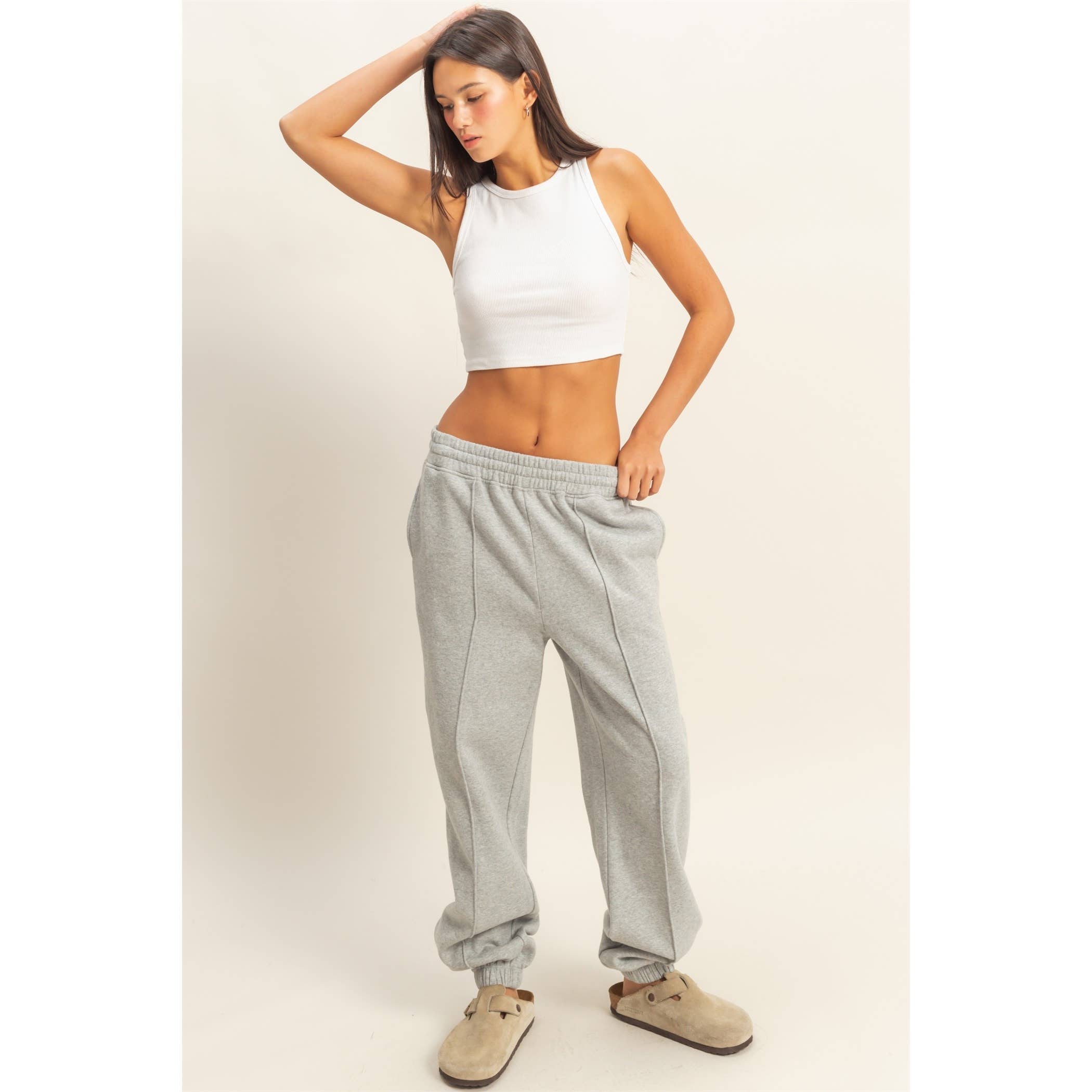 HYFVE - Wholesale Lounge joggingbroek/joggingbroek - Dames - Hoog getailleerde pintuck joggingbroek28