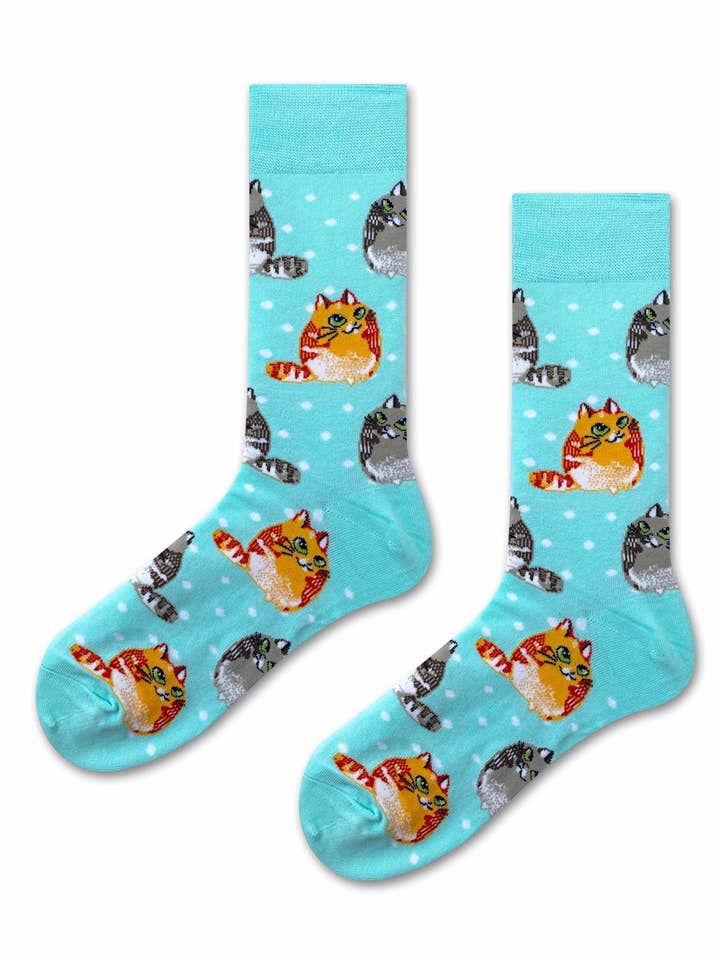 Lazy Cats Socken mit Katzenmotiv für den Großhandel von Marc JoJo