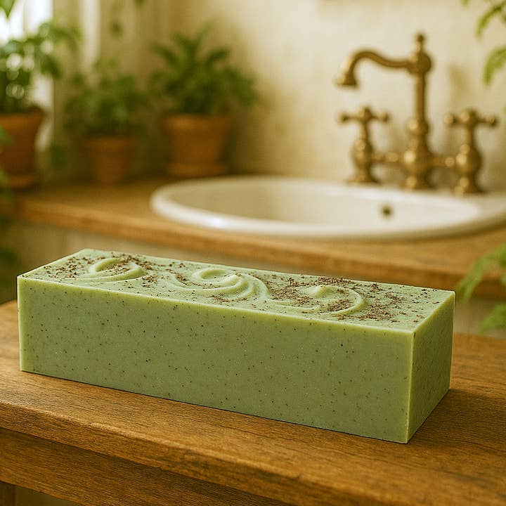 Spearmint Eucalyptus 3.5 LB Soap Loaf for wholesale by DeShawn Marie Soap Boutique