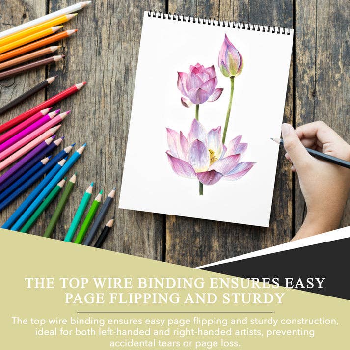 Three Leaf Products - Wholesale Sketchbook/Sketchpad - Three Leaf 9 X 12 Sketch Pad Spiral, 30 Ct. (Pack of 48)5