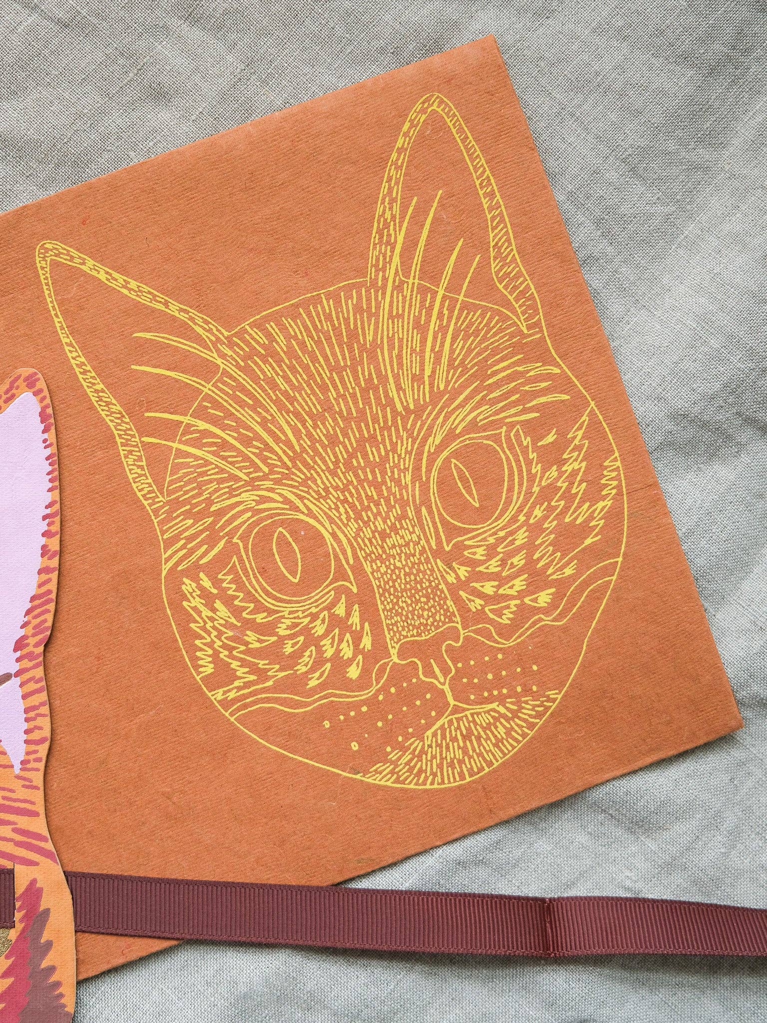 East End Press – wholesale Everyday greeting card – UK/EU: Cat Mask Greeting Card2