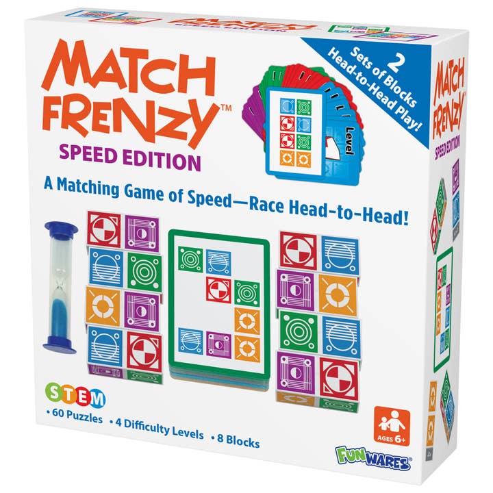 Funwares - Wholesale Brain Game - Kids - Match Frenzy Speed Edition – Head-to-Head Kids Game, Gift7