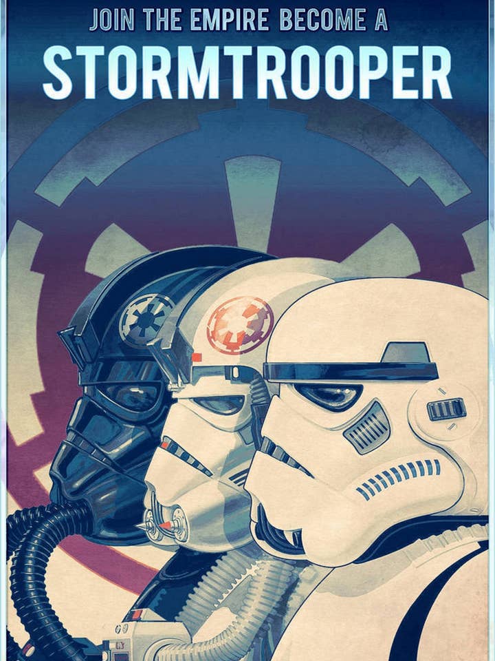 Tie Pilot & Stormtroopers Print for wholesale by Empire Apparel Designs