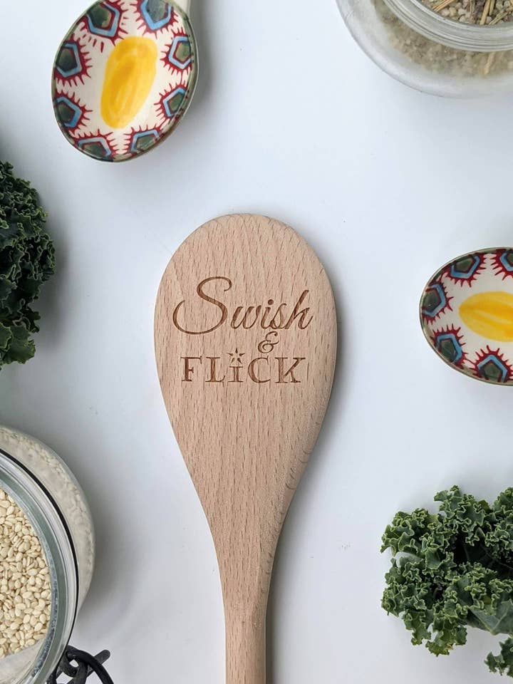 Swish and Flick - Harry Potter Inspired Wooden Spoon for wholesale by Emberglow Gaming