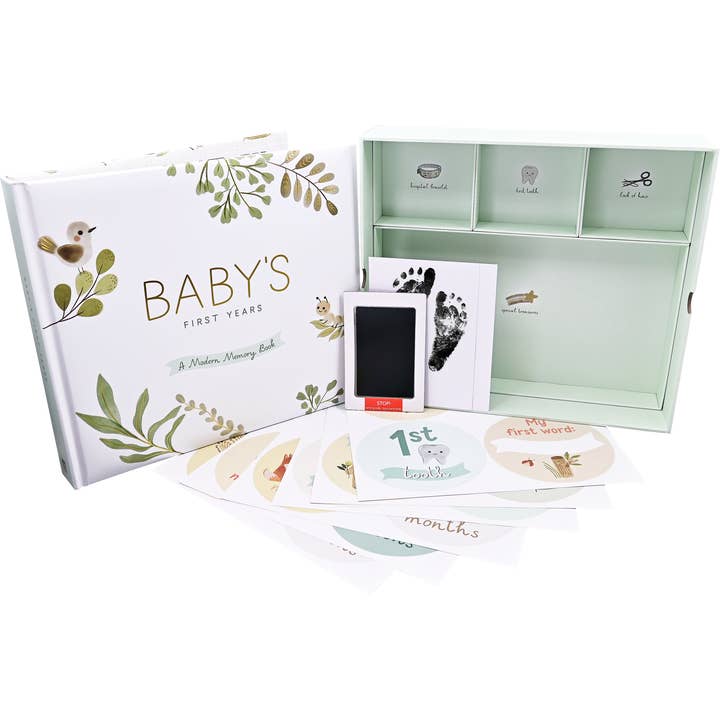 Peter Pauper Press - Wholesale Memory Book - Kids & Baby - Baby's First Years: A Modern Memory Book with Keepsake Box