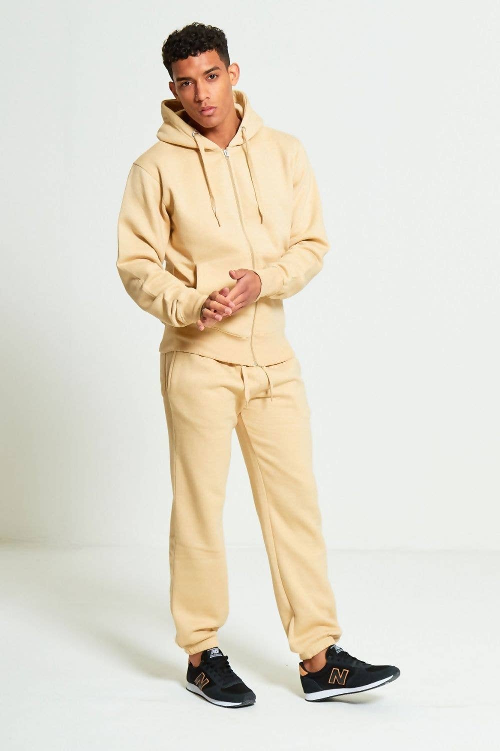 justyouroutfit – Engroshandel Træningsdragt – til mænd – Plain fleece joggingbukser med lommer og ensfarvet tracksuit9