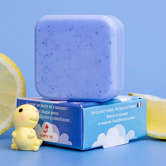 Kindy Mini Blue Surprise Soap for Kids for wholesale by Kindy Soap
