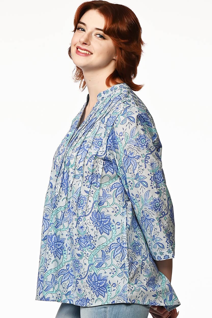 Sevya Handmade - Vendita all'ingrosso Tunica - Donna - Tuniche Tamira Block Print10