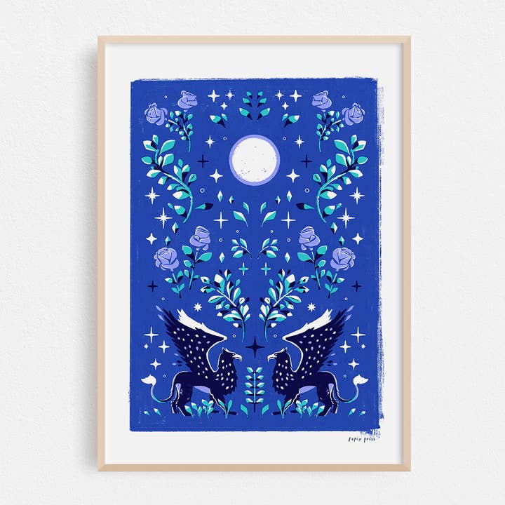Celestial Griffin Artists Print Wall Art for wholesale by Papio Press