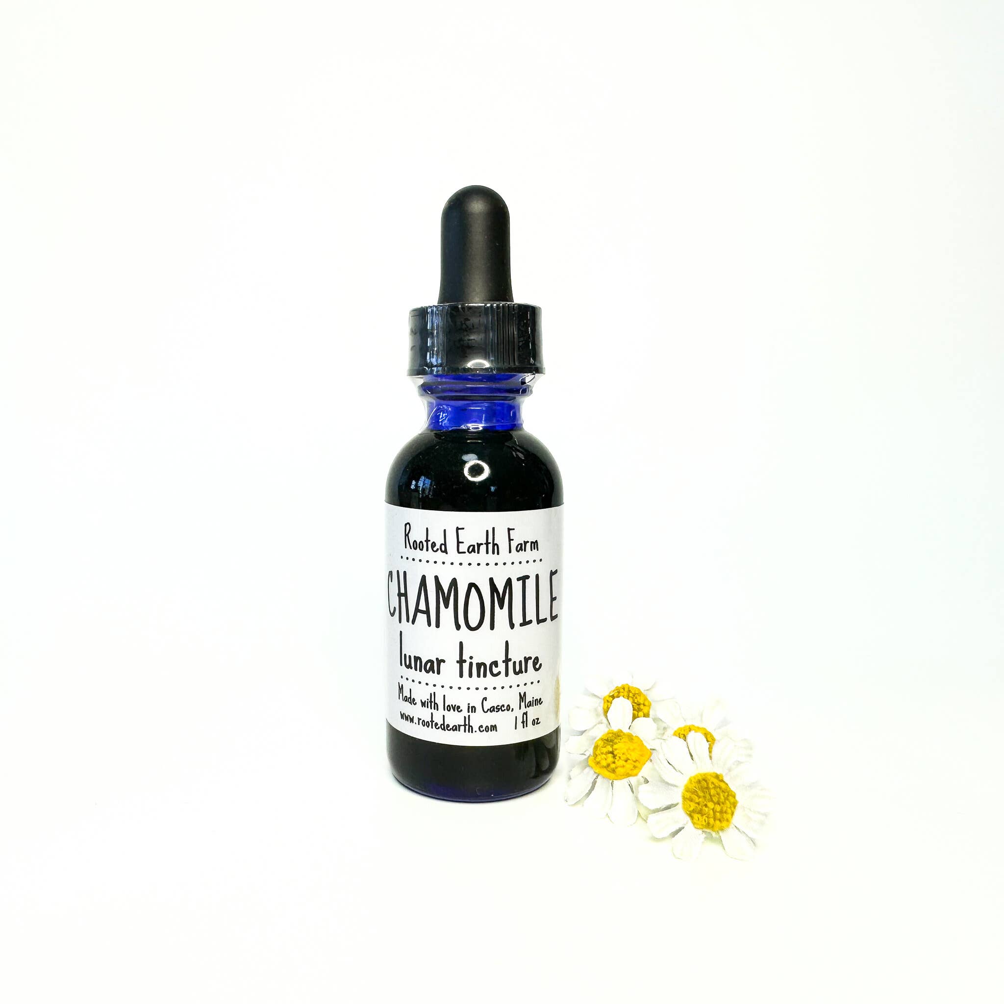 Rooted Earth Farm + Apothecary - Vente Teinture - Teinture de Camomille - 2 Options de Taille - Extrait Sans Gluten0