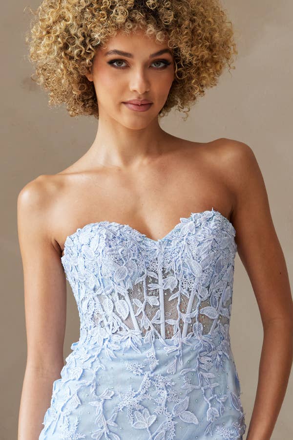 Babyfox Apparel - Wholesale Dress - Women's - Strapless Sweetheart Lace Fitted Short Dress6