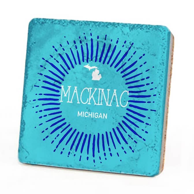 "Custom Place" Burst Coaster for wholesale by Iconic Artwork