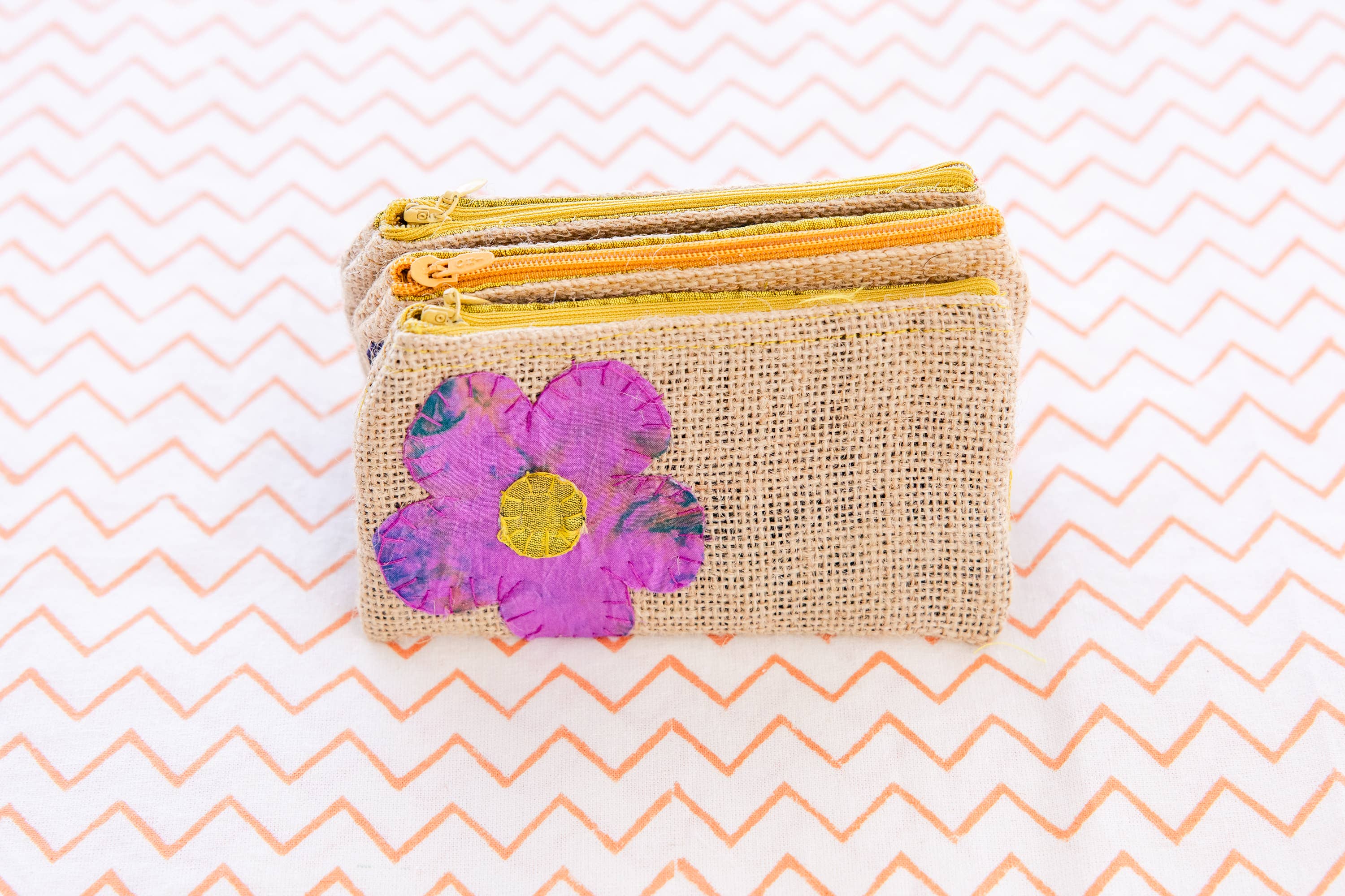 Rahab's Rope - Wholesale Coin Purse - Women's - Silk Flower Rice Pouch