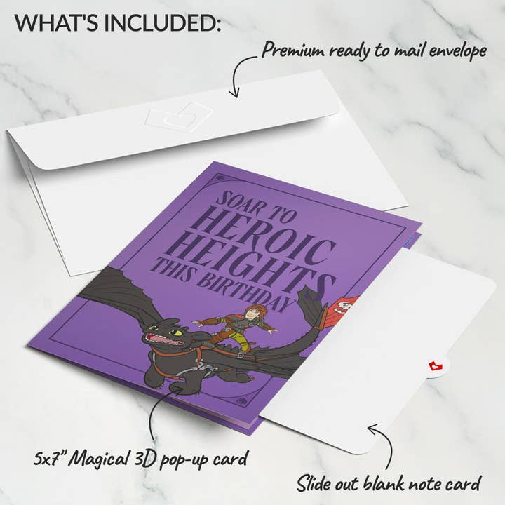Lovepop Cards - Wholesale Birthday Card - How to Train Your Dragon Heroic Heights Birthday Pop-Up Card6