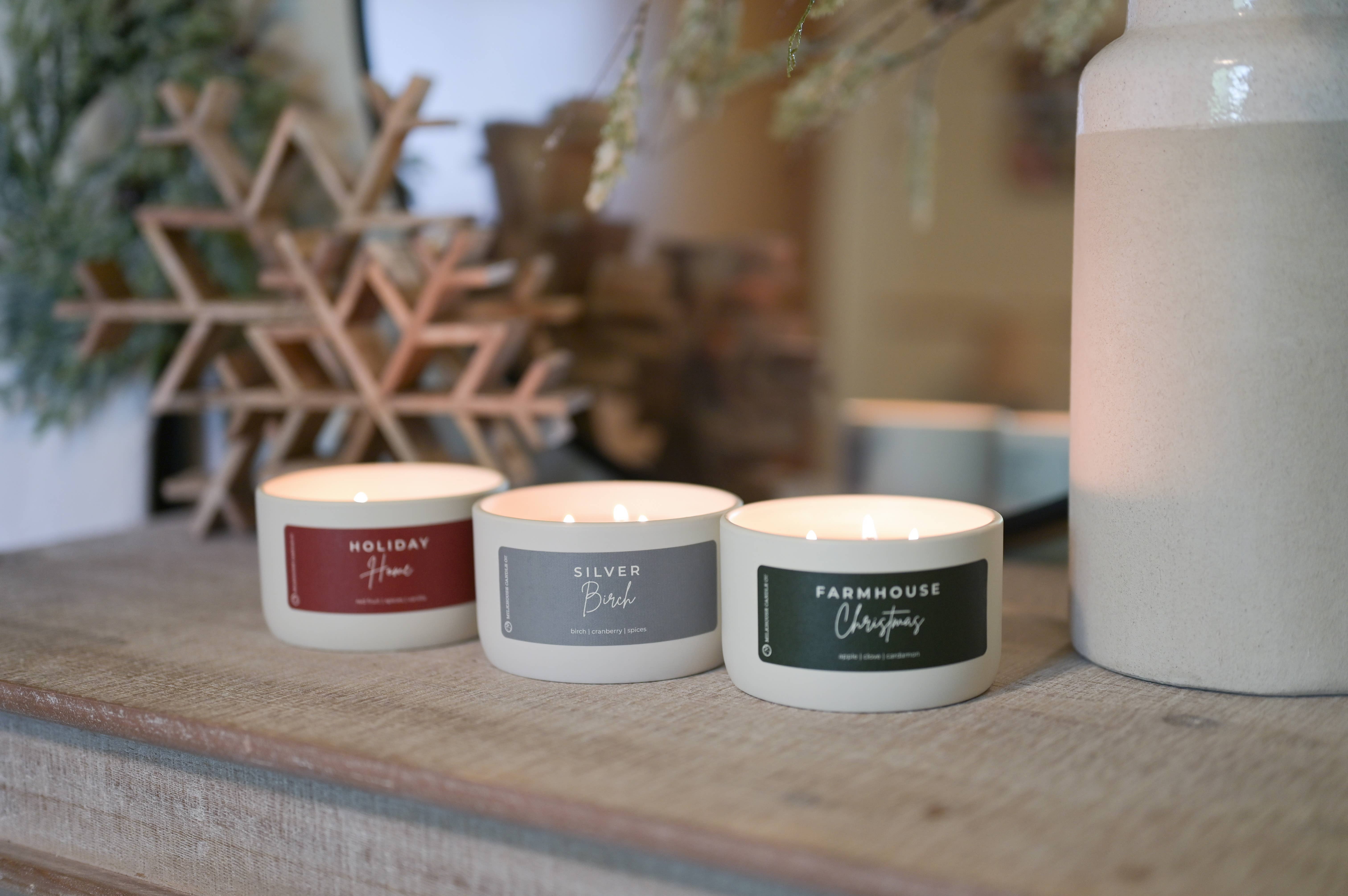 Milkhouse Candle Company - Vente Bougie en bocal - Noël à la Ferme | Bougie Signature 10 oz3