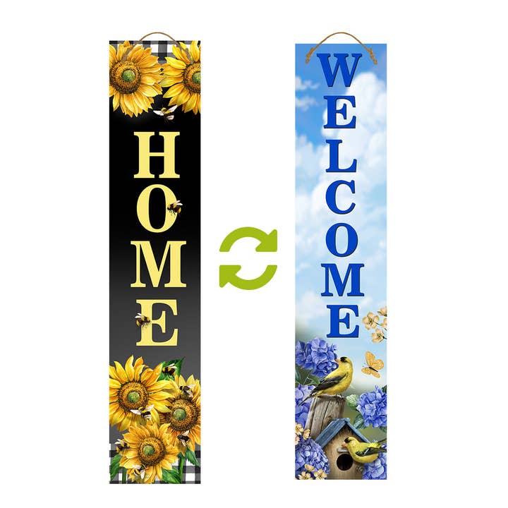 Scenes of Spring Pine Reversible Porch Leaner for wholesale by Briarwood Lane