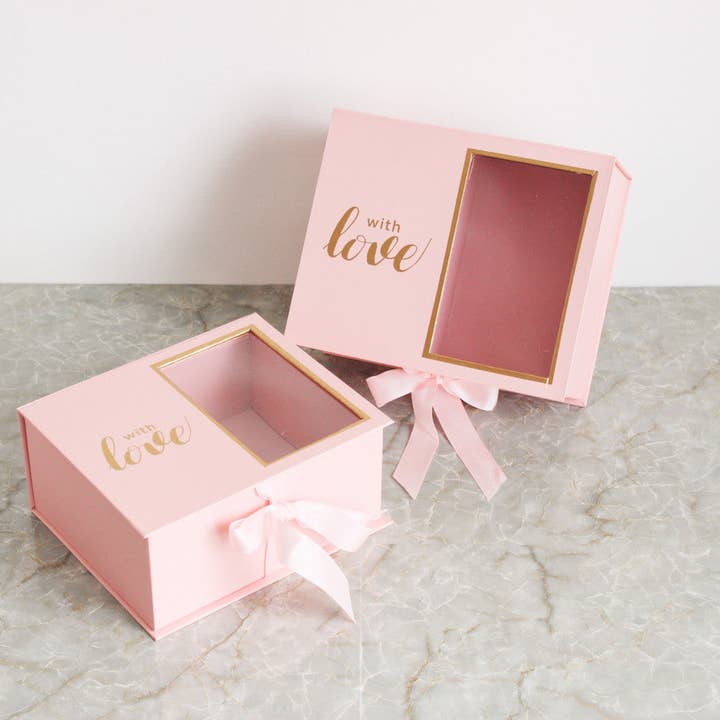 Elegant Design Supply - Wholesale Gift Box - Two Sections Square Flower Gift box