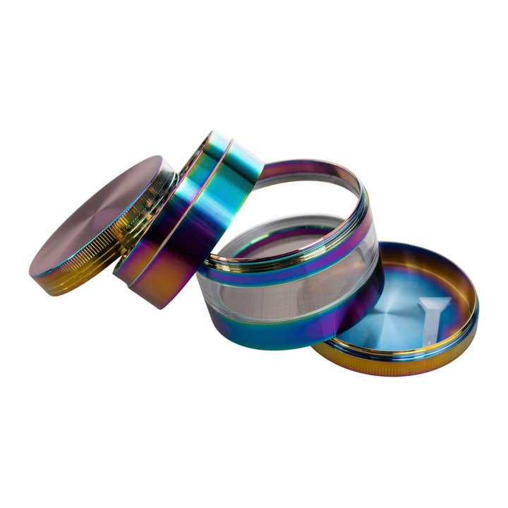 Anodized 4-Piece Grinder for wholesale by Up N Smoke