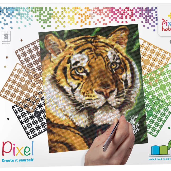 Pixelhobby - Wholesale DIY Craft Kit - DIY Sustainable Art Giftset | Pixel Classic 9 Baseplate Kit1