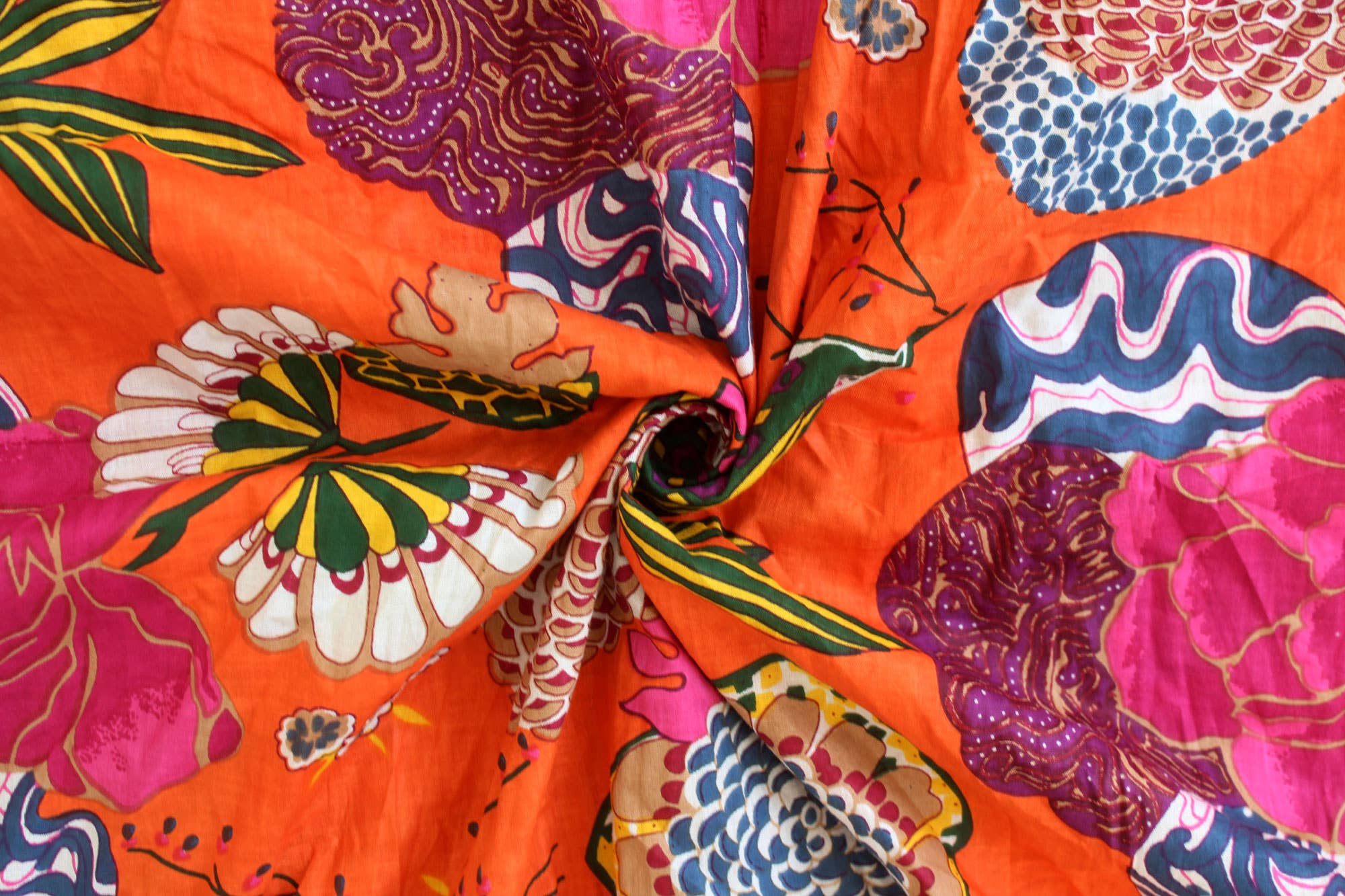 Bhawana Handicrafts - Vendita all'ingrosso Tessuto - Tessuto di cotone indiano stampato floreale, 5 yard2