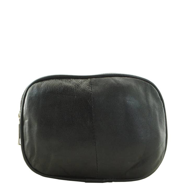 Black Sheepskin Leather Coin Purse - EGCP03 for wholesale by Cenzoni Fashions