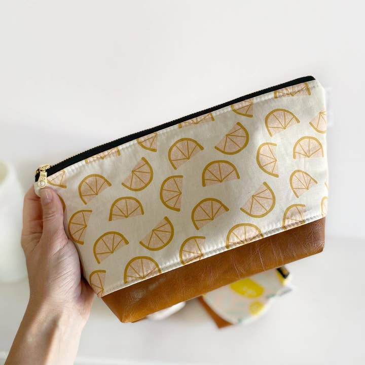 Borsa per il trucco in limonata Boho per la vendita all'ingrosso da parte di September Skye Bags & Accessories