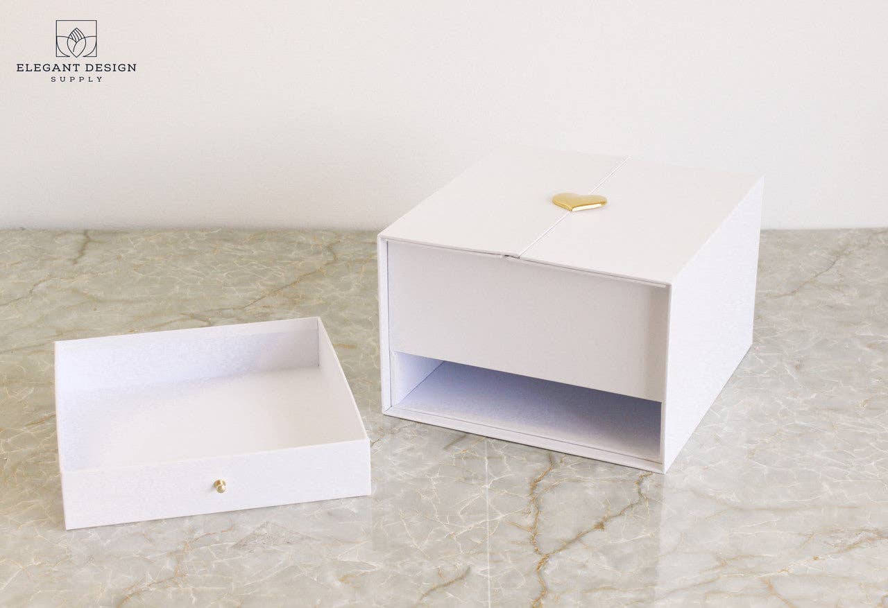 Elegant Design Supply - Wholesale Gift Box - Pull-up Heart Flower Box with Drawer20