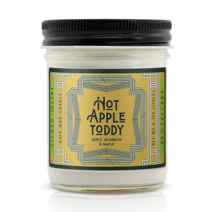 Soy Candle – Hot Apple Toddy – Apples, Bourbon & Maple for wholesale by Gilded Olive Apothecary