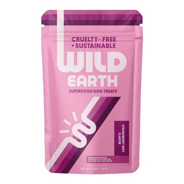 Superfood Dog Treats With Koji, Strawberry Beet (5oz) for wholesale by Wild Earth