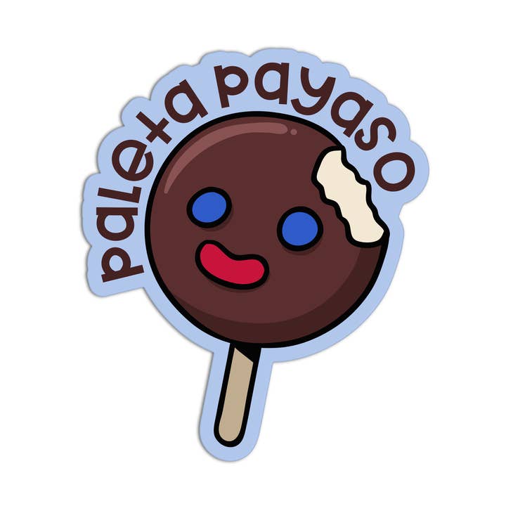 Autocollants texturés de plateau mexicain Paleta Payaso pour la vente par Girls Printing House