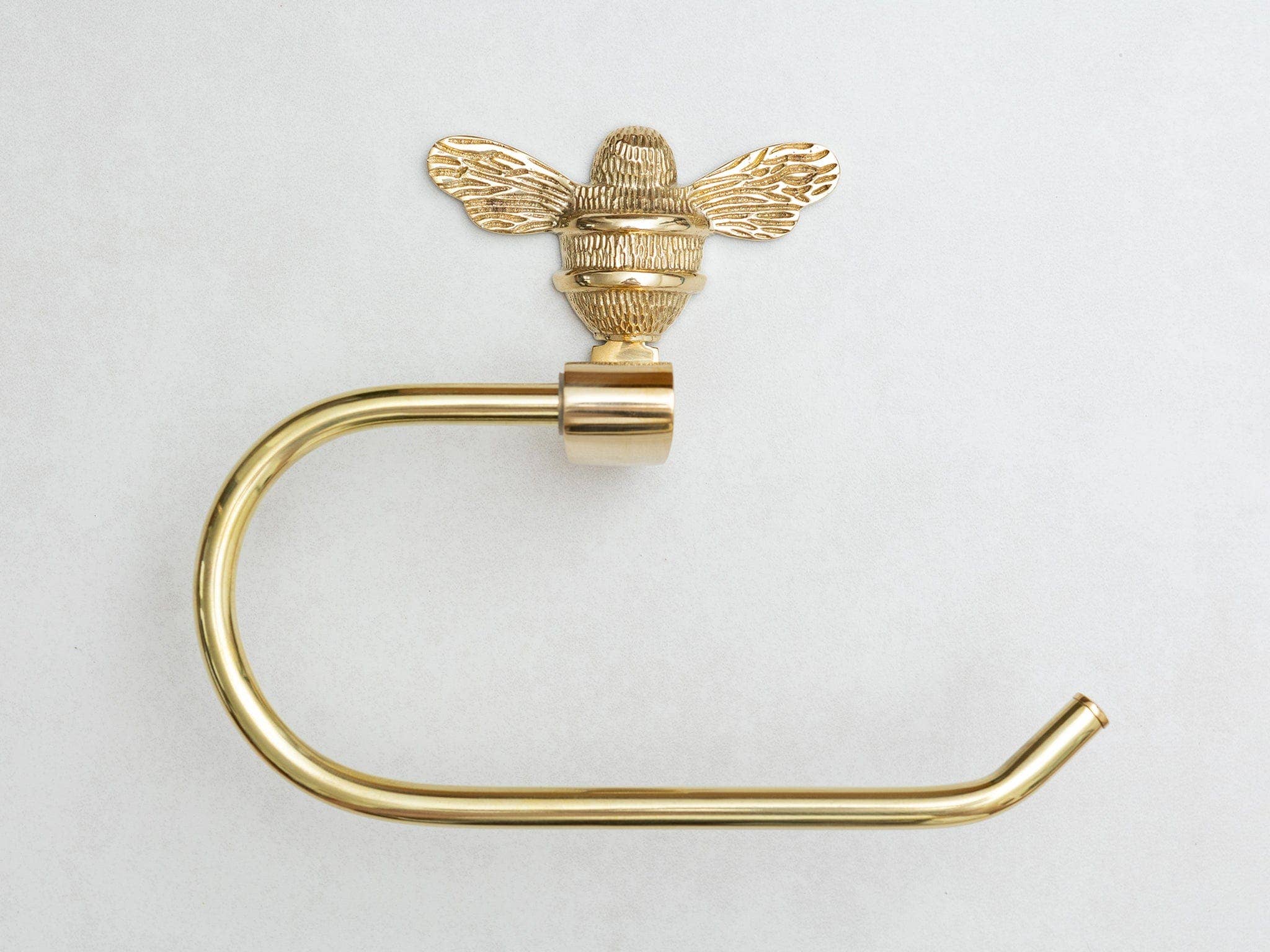 Brass bee - Vente Porte-rouleaux de papier toilette - Porte-rouleau de papier toilette en laiton motif abeille4