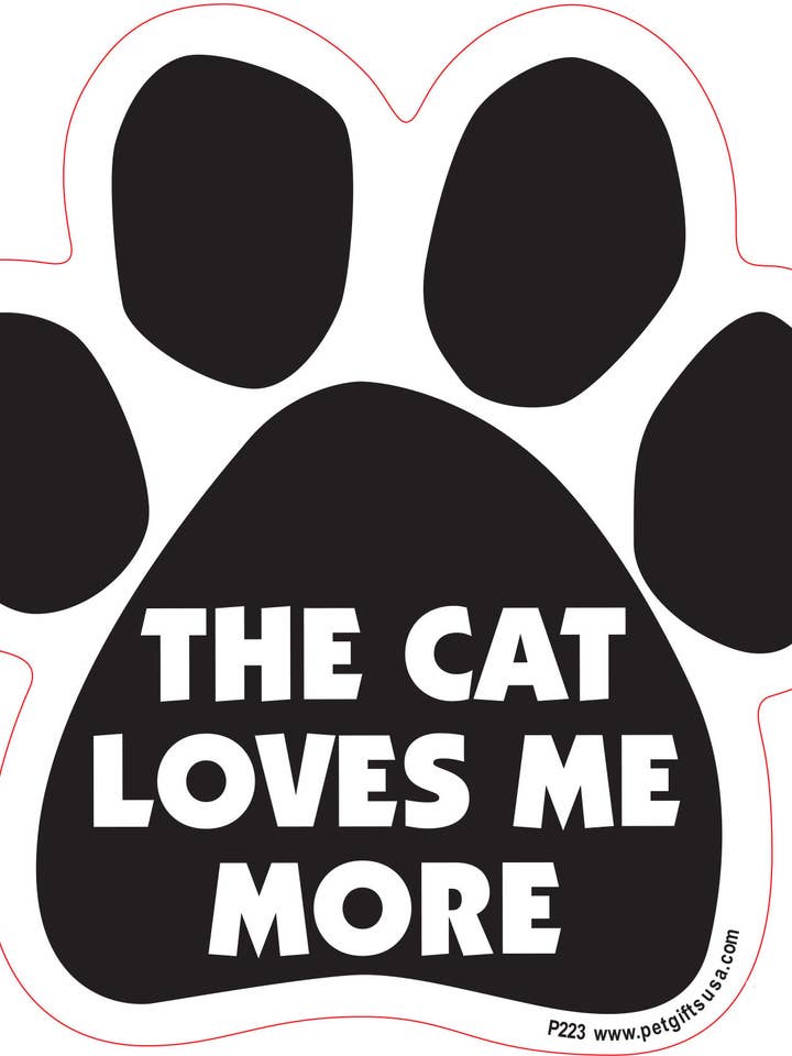 Calamita per auto The Cat Loves Me per la vendita all'ingrosso da parte di Pet Gifts USA, LLC