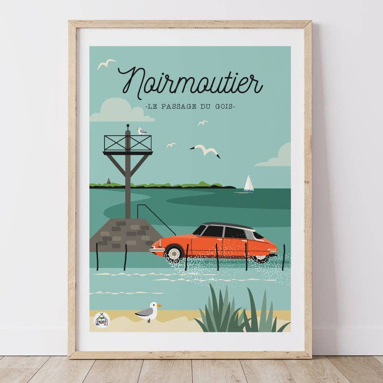 Les Petits Yéyés – Poster por atacado – Poster NOIRMOUTIER - Passage du Gois0