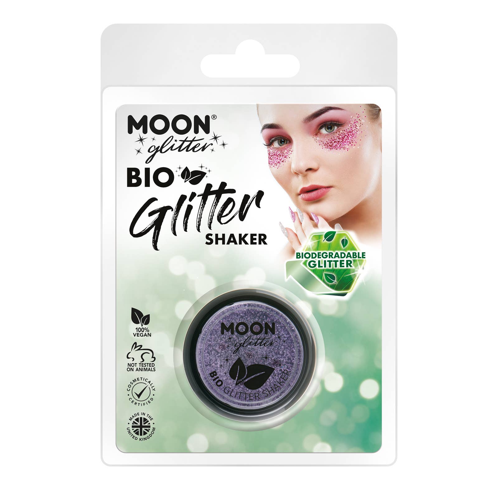 Moon Makeup - Wholesale Body Glitter/Shimmer - Clamshell - BIO Fine Glitter, 5g-environmentally friendly4