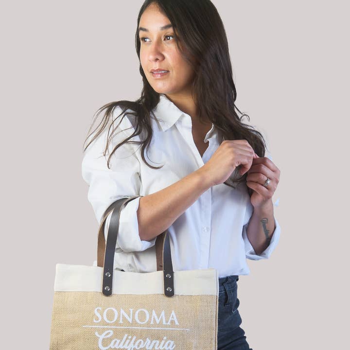 Upper Lake Tote Bags - Wholesale Tote Bag - Women's - Your Logo or Design - Custom Printed Petite Jute Tote Bag4