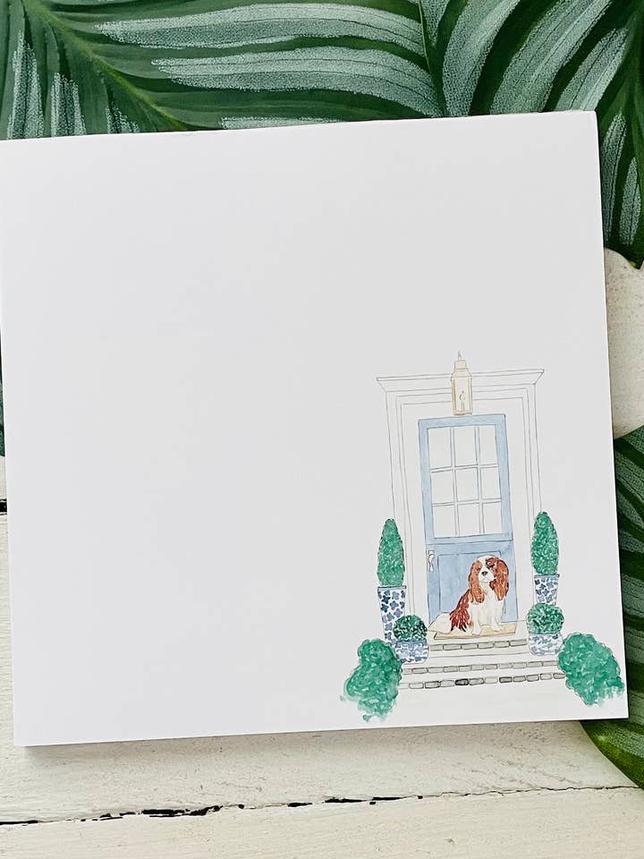 King Charles Cavalier voor deur notitieblok voor wholesale door Krafty Inc