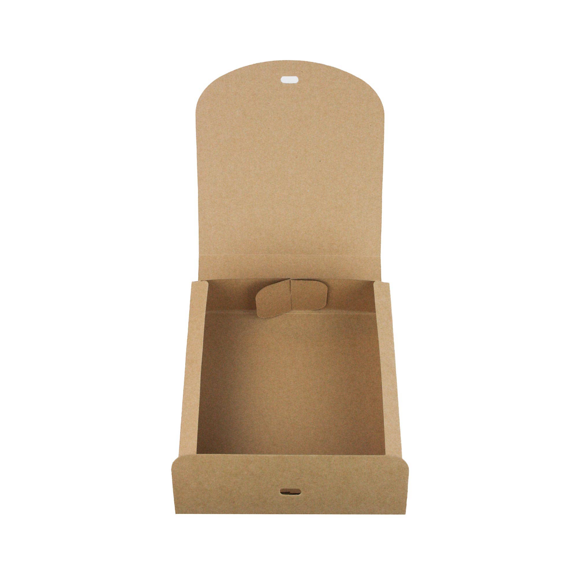 Emartbuy - Wholesale Gift Box - Pack of 12 Square Gift Box Brown Kraft Box Ivory Ribbon2