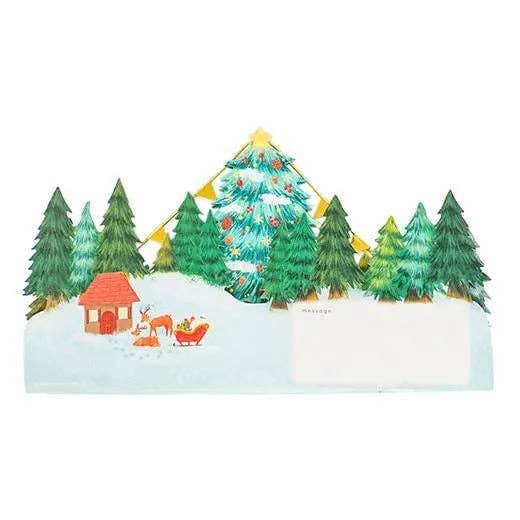 Greeting Life America - Wholesale Christmas Card - Christmas Tree Pop-Up Card Forest1