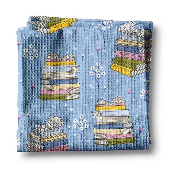 Book Lover Kitchen Towel Dish Bookish Store Reading Floral for wholesale by Canary Road